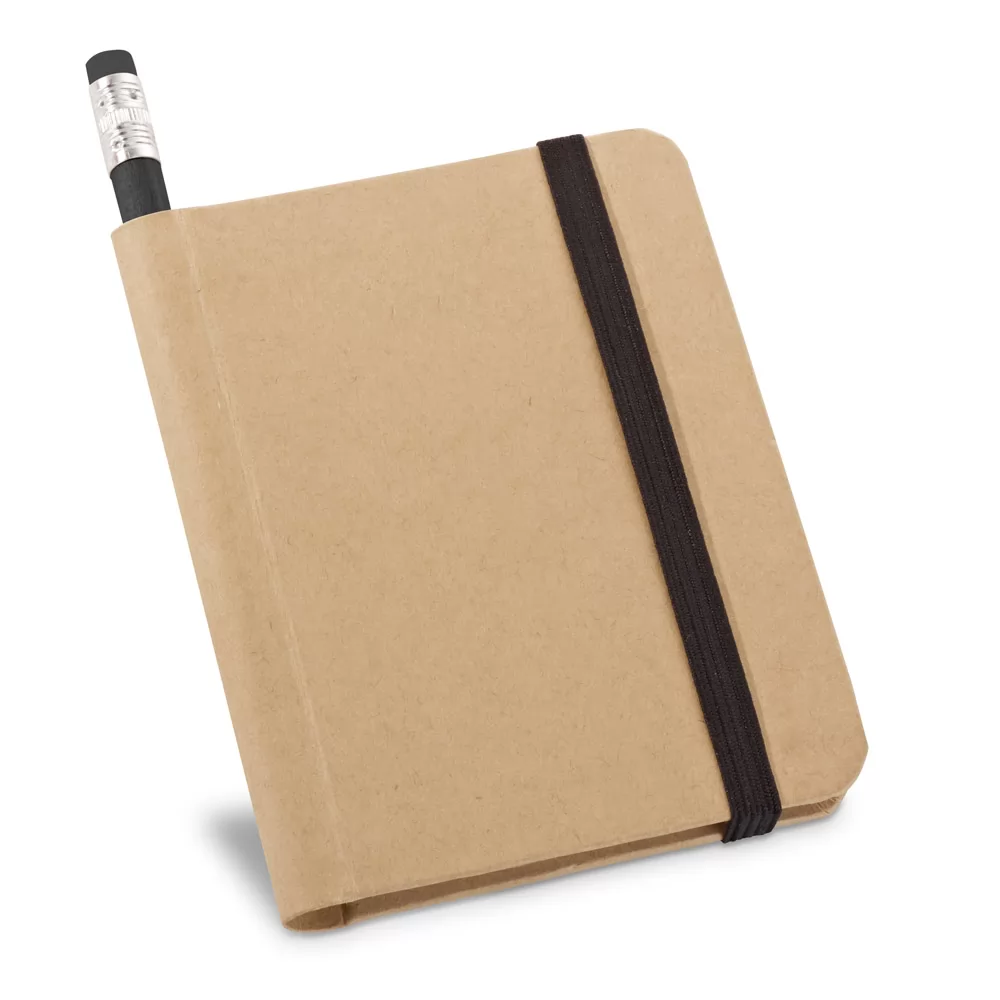 Caderneta Ecológica com Lápis Personalizada Caderneta Ecológica com Lápis Personalizada