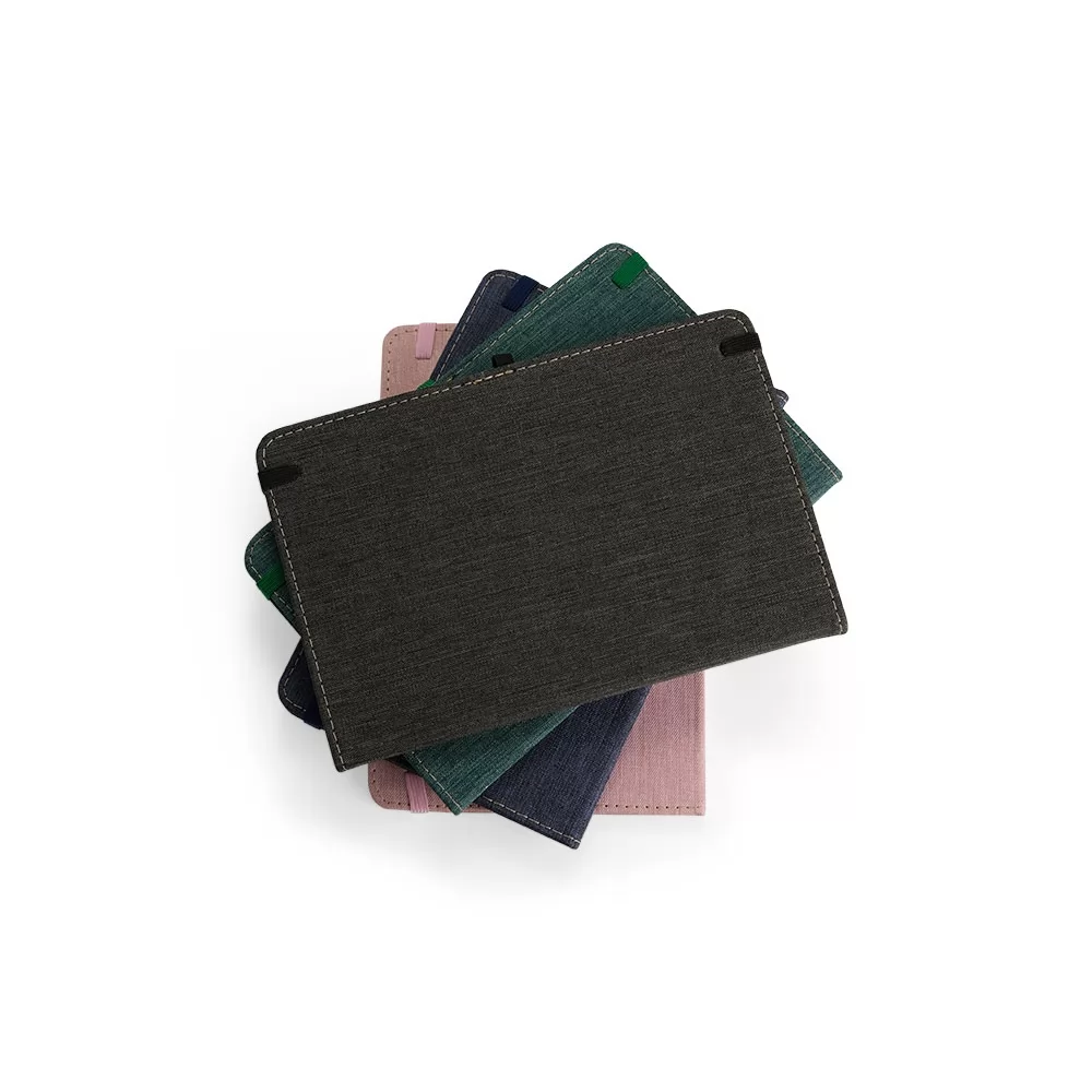 Caderneta em Linho Personalizada Caderneta em Linho Personalizada