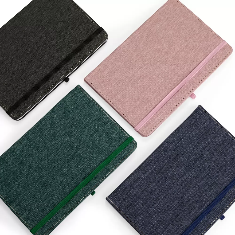 Caderneta em Linho Personalizada Caderneta em Linho Personalizada