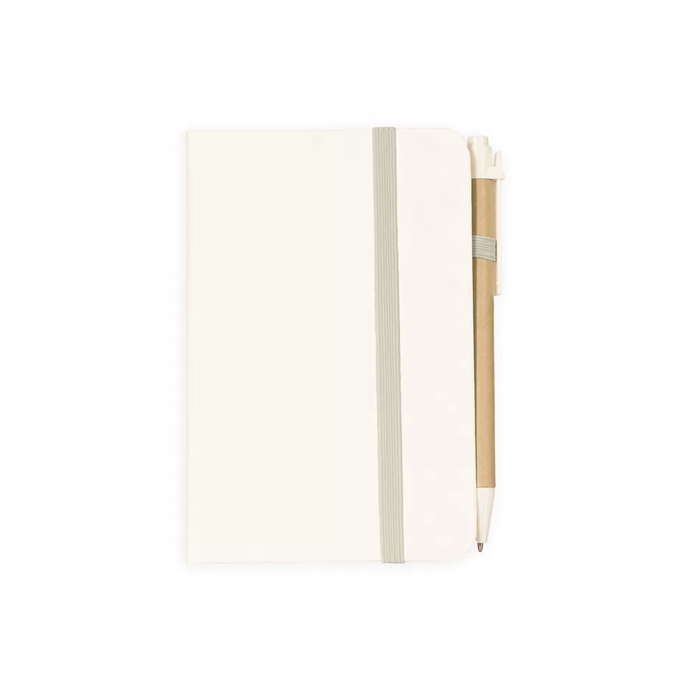 Caderneta Palha de Trigo com Caneta Personalizada
