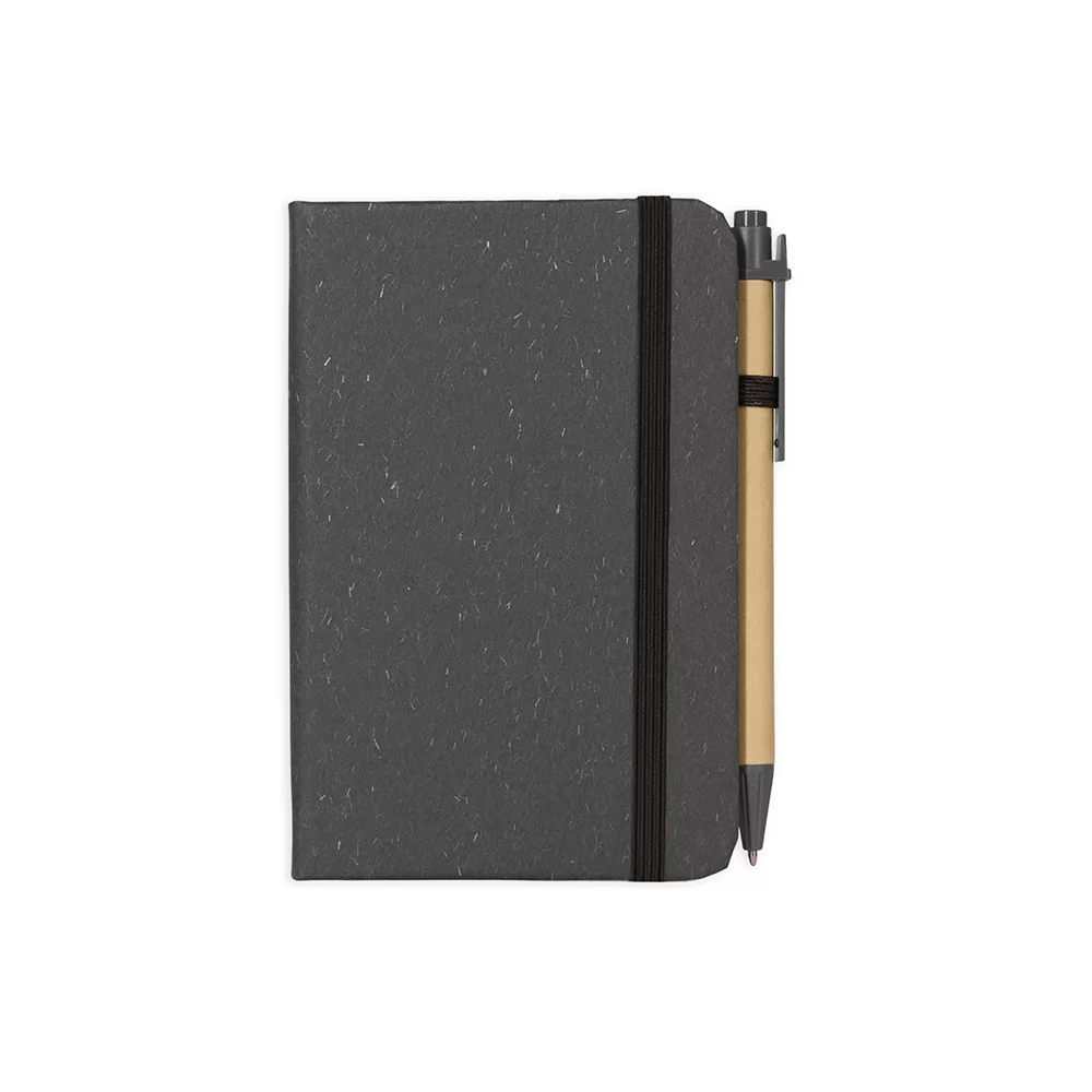 Caderneta Palha de Trigo com Caneta Personalizada