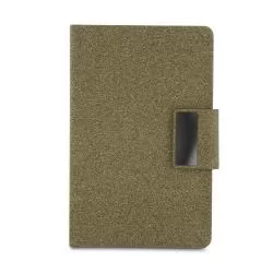 Caderneta PU e Fibra de Café ou Chá Personalizada Caderneta PU e Fibra de Café ou Chá Personalizada