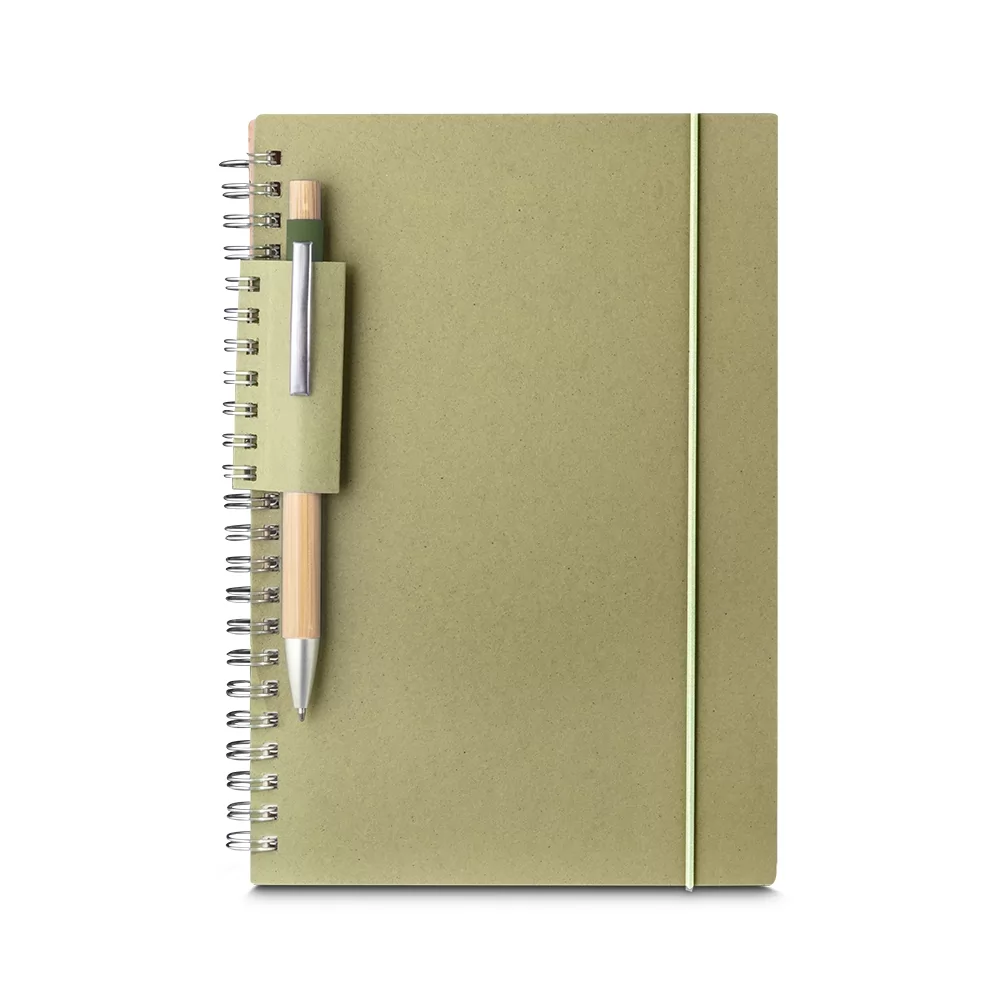 Caderno A5 Papel Reciclado Personalizado