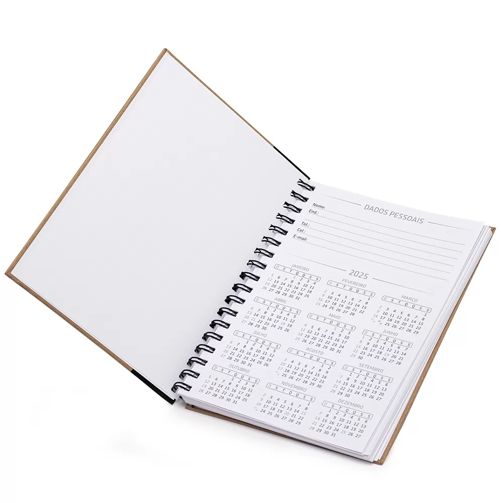 Caderno Capa Kraft Personalizado Caderno Capa Kraft Personalizado