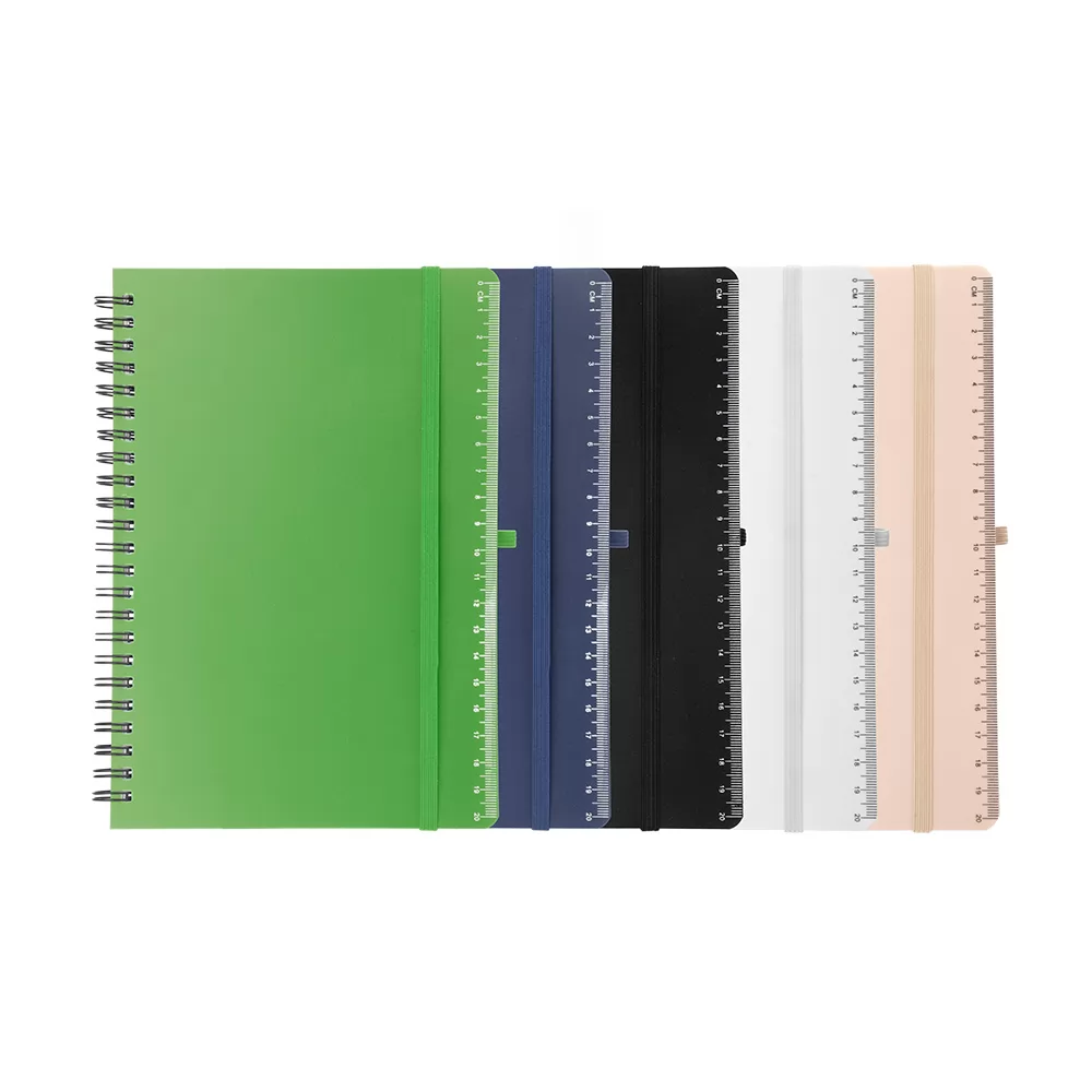 Caderno de Anotações em PP reciclável Personalizado Caderno de Anotações em PP reciclável Personalizado