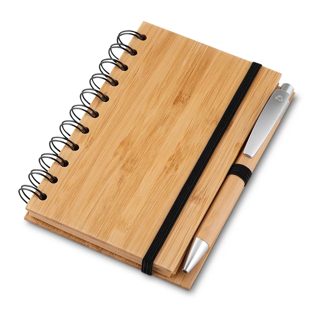 Caderno Ecológico com Caneta Personalizado