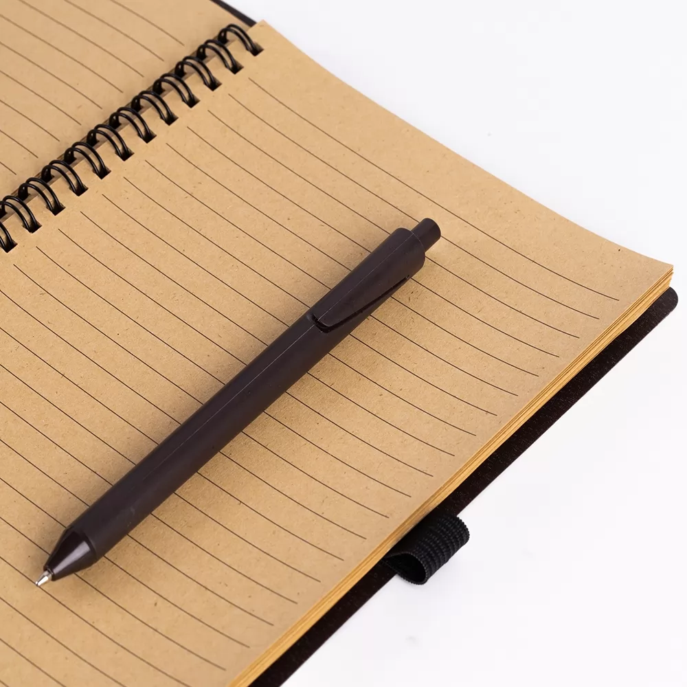 Caderno Ecológico com Caneta Personalizado Caderno Ecológico com Caneta Personalizado