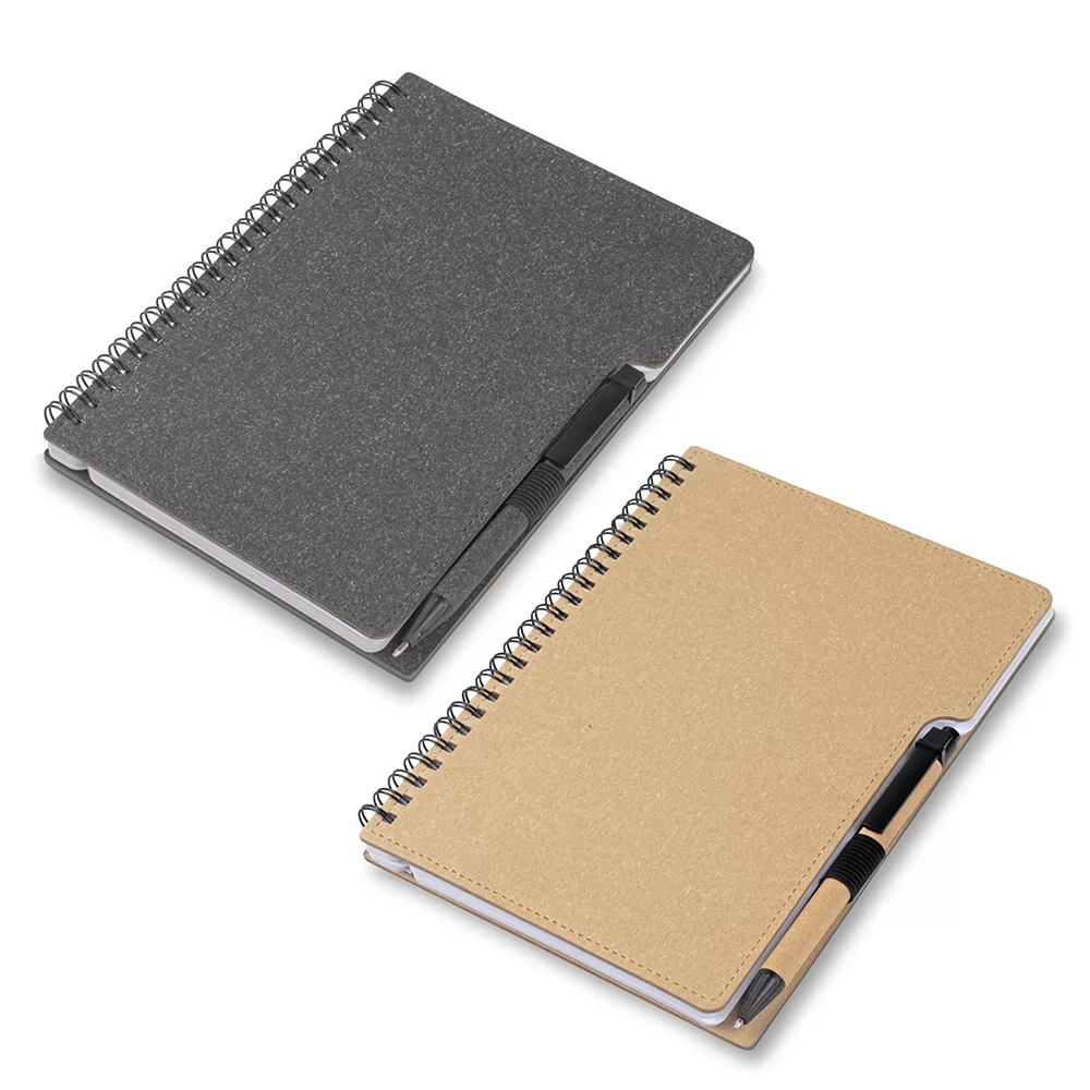 Caderno em papelão reciclável Personalizado Caderno em papelão reciclável Personalizado