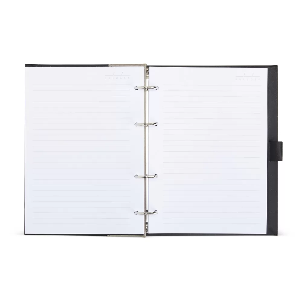 Caderno Fichário de Couro Sintético Personalizado Caderno Fichário de Couro Sintético Personalizado