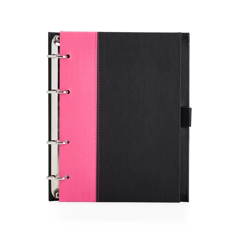 Caderno Fichário de Couro Sintético Personalizado Caderno Fichário de Couro Sintético Personalizado