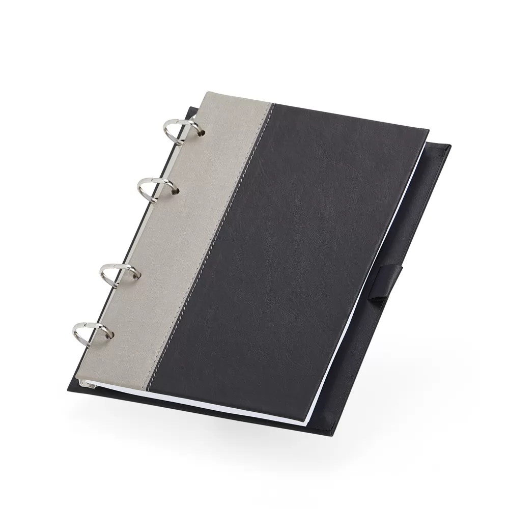 Caderno Fichário de Couro Sintético Personalizado Caderno Fichário de Couro Sintético Personalizado