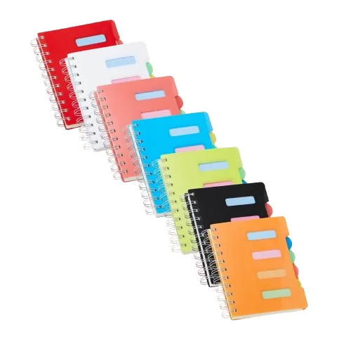 Caderno Pequeno com Divisórias Personalizado Caderno Pequeno com Divisórias Personalizado
