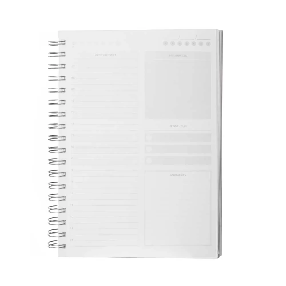 Caderno planner capa em PU Personalizado