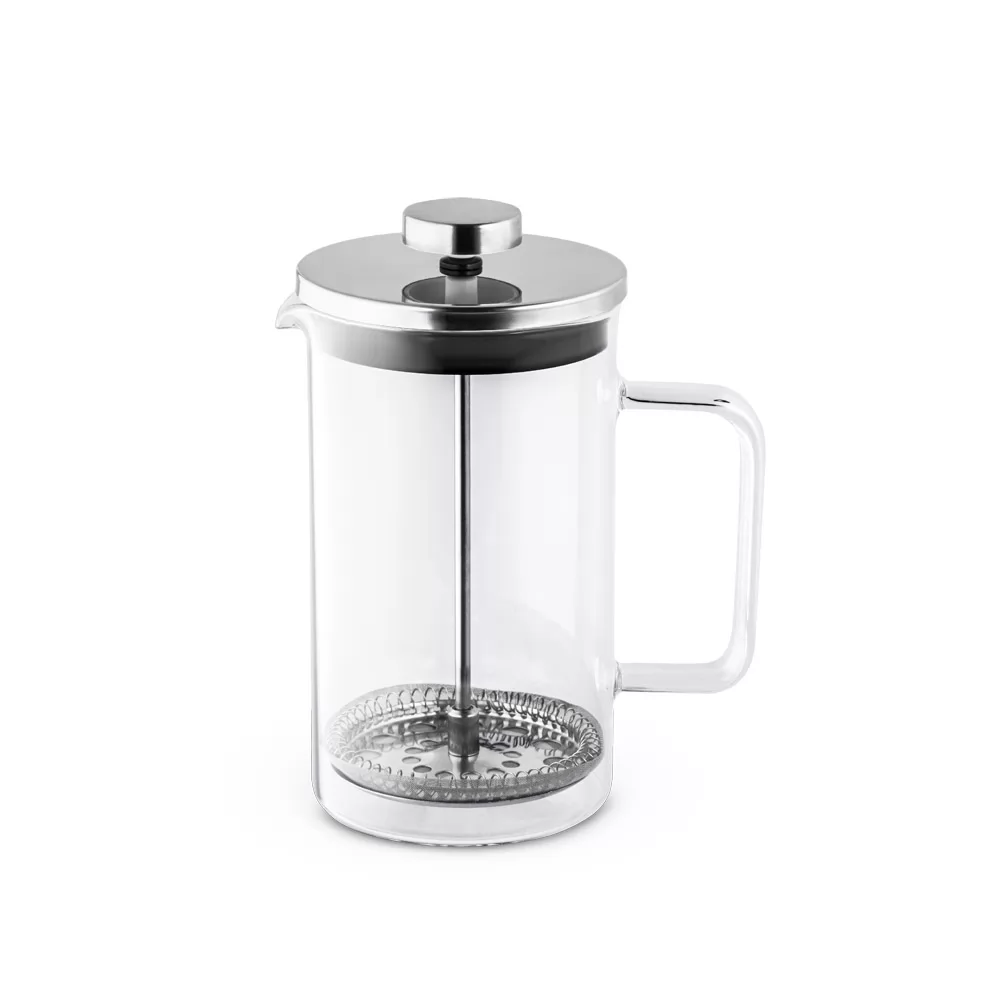 Cafeteira em vidro borossilicato e aço inox 600 mL Personalizada Cafeteira em vidro borossilicato e aço inox 600 mL Personalizada