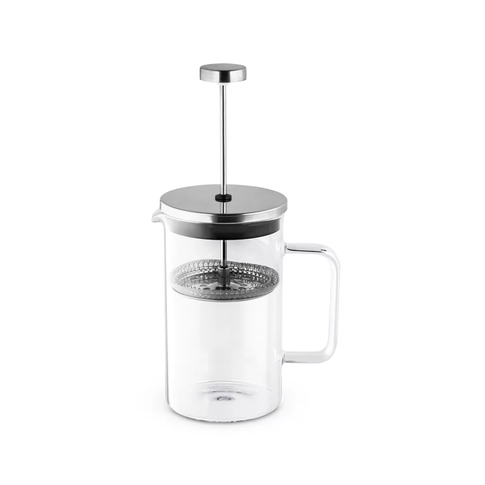 Cafeteira em vidro borossilicato e aço inox 600 mL Personalizada Cafeteira em vidro borossilicato e aço inox 600 mL Personalizada
