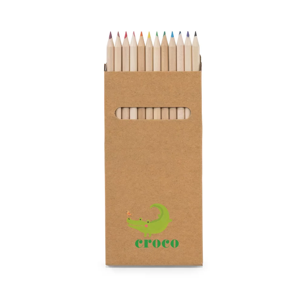 Caixa de cartão com 12 lápis de cor Personalizada Caixa de cartão com 12 lápis de cor Personalizada