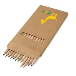 Caixa de cartão com 12 lápis de cor Personalizada Caixa de cartão com 12 lápis de cor Personalizada