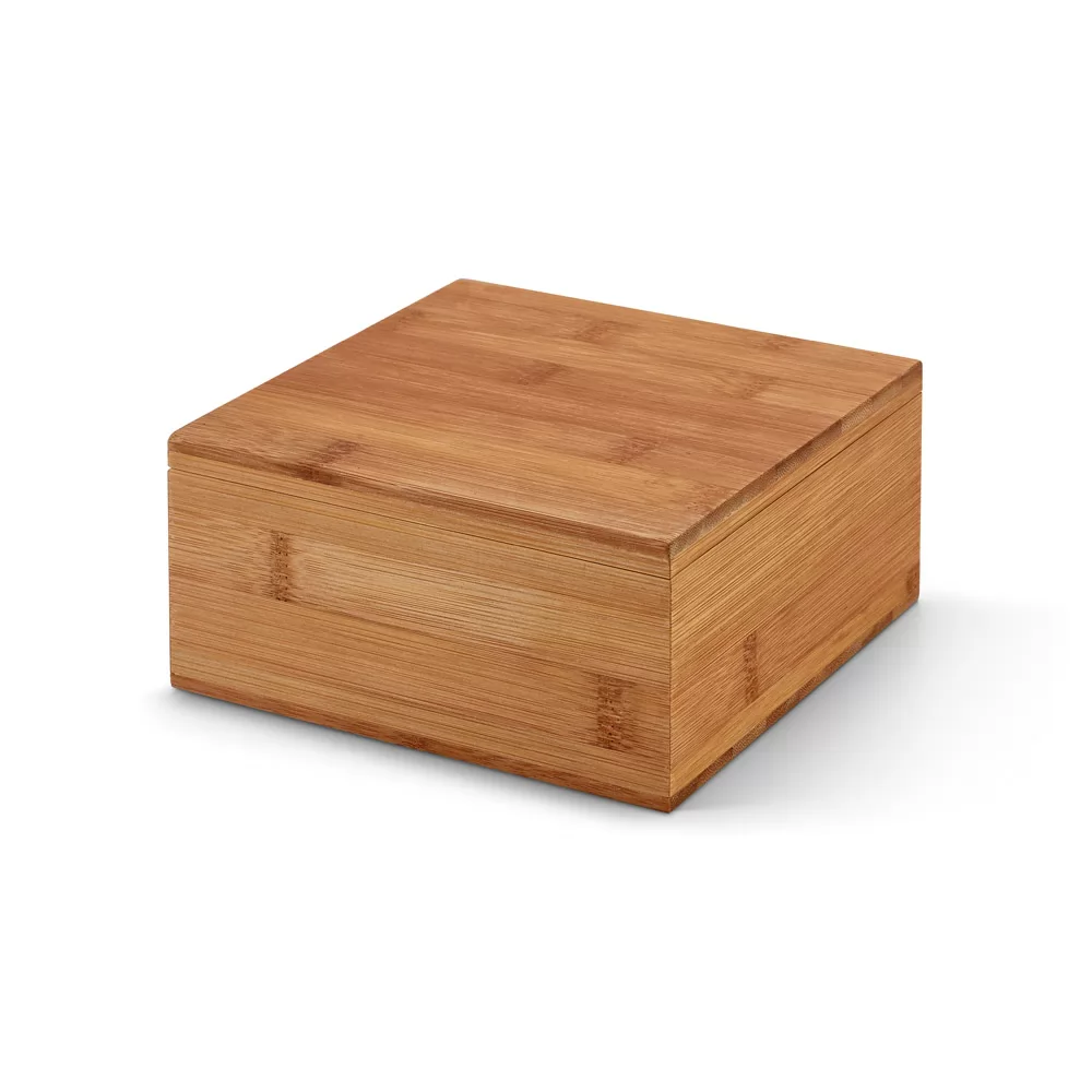 Caixa de chás em bambu Personalizada Caixa de chás em bambu Personalizada