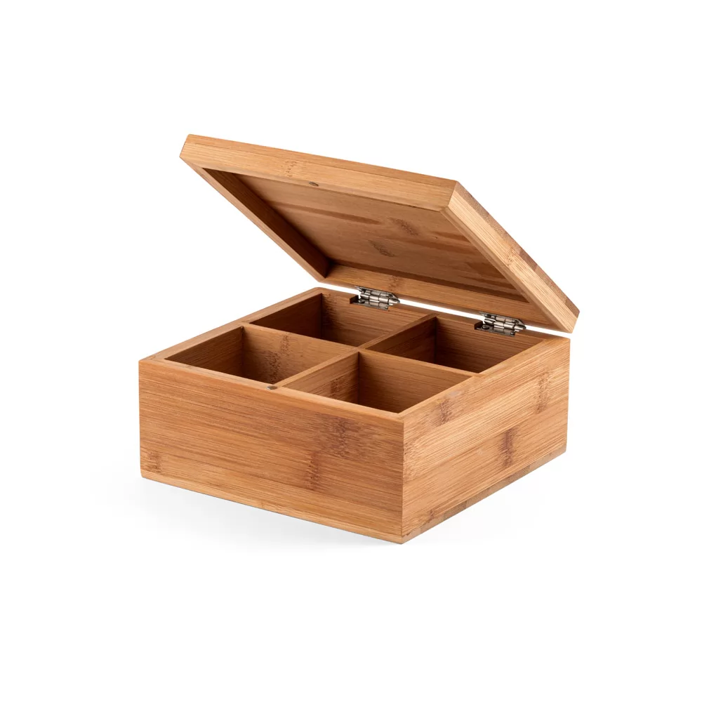 Caixa de chás em bambu Personalizada Caixa de chás em bambu Personalizada