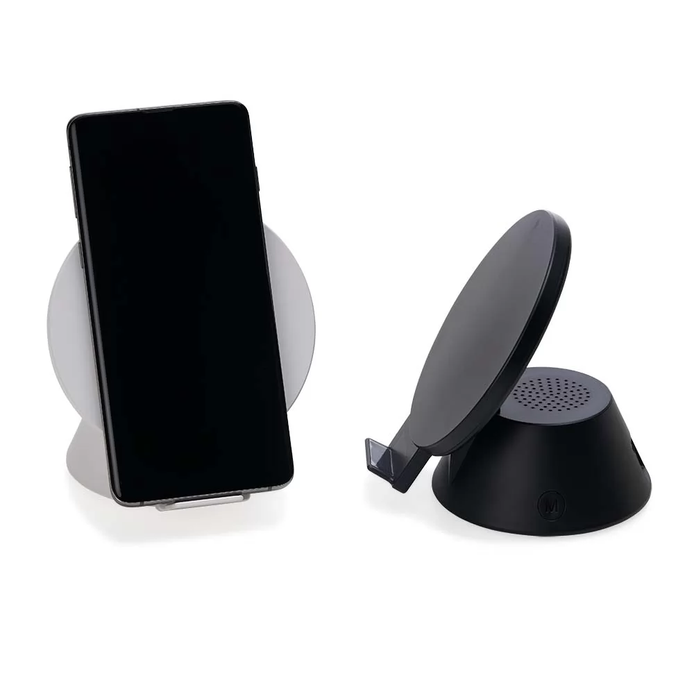 Caixa de Som com Carregador por Indução Personalizada Caixa de Som com Carregador por Indução Personalizada