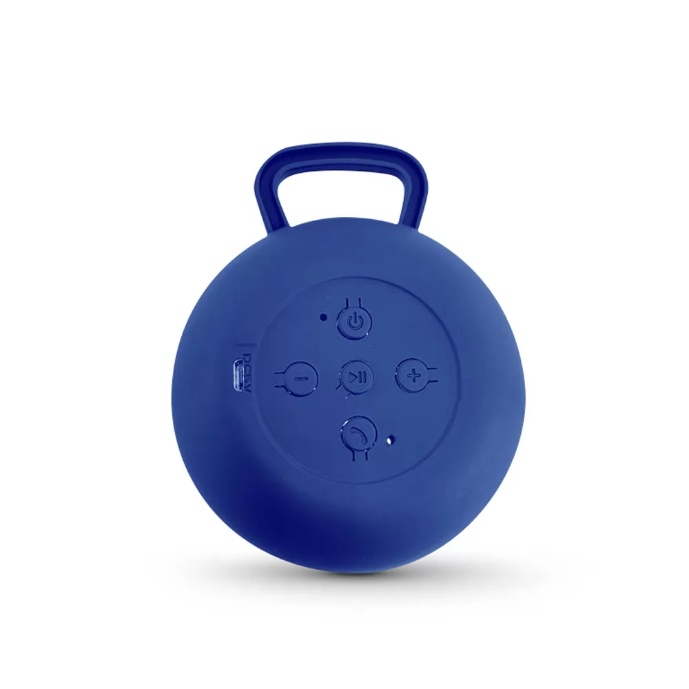 Caixa de som com microfone em ABS e tecido em poliéster Personalizada Caixa de som com microfone em ABS e tecido em poliéster Personalizada