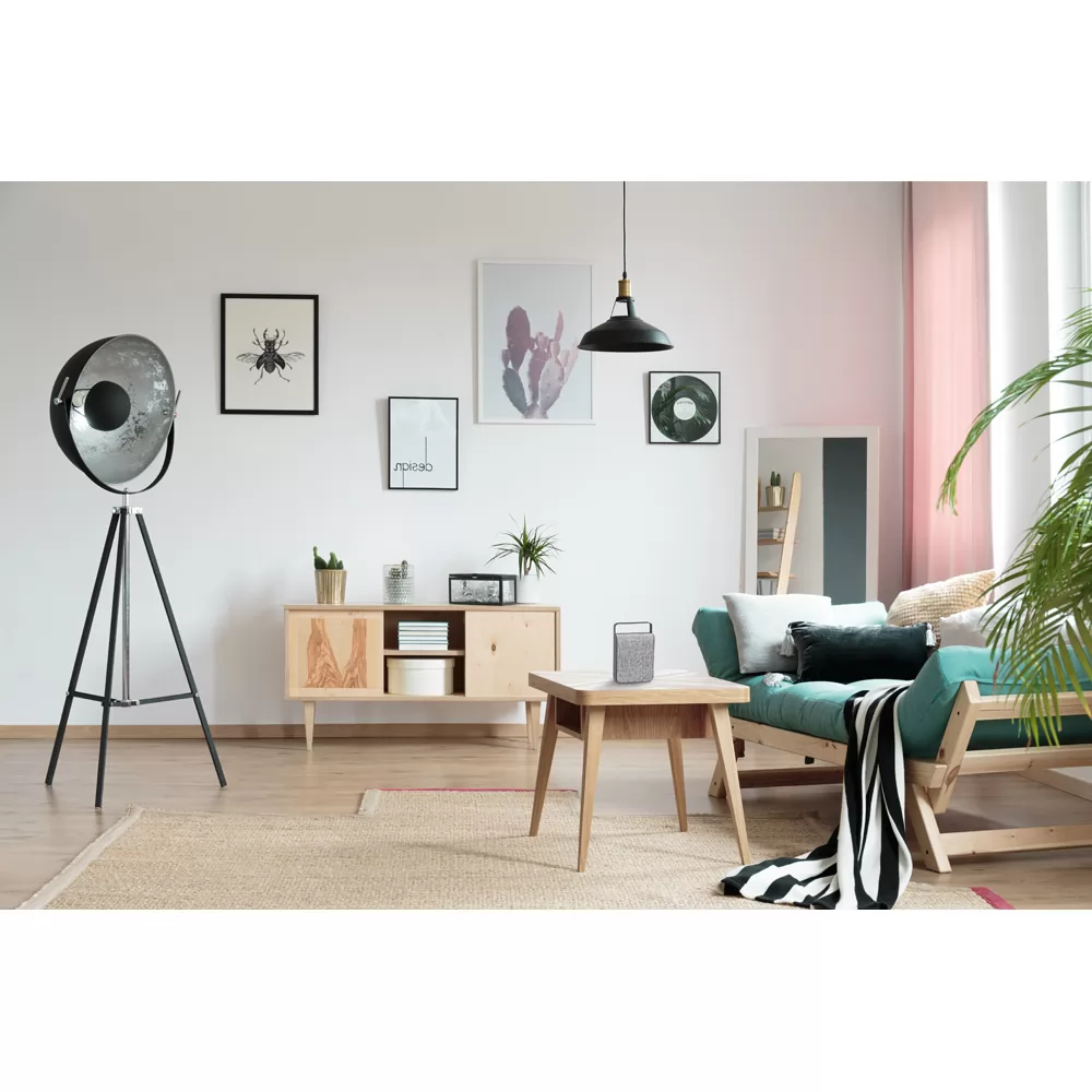 Caixa de som com microfone em ABS Personalizada