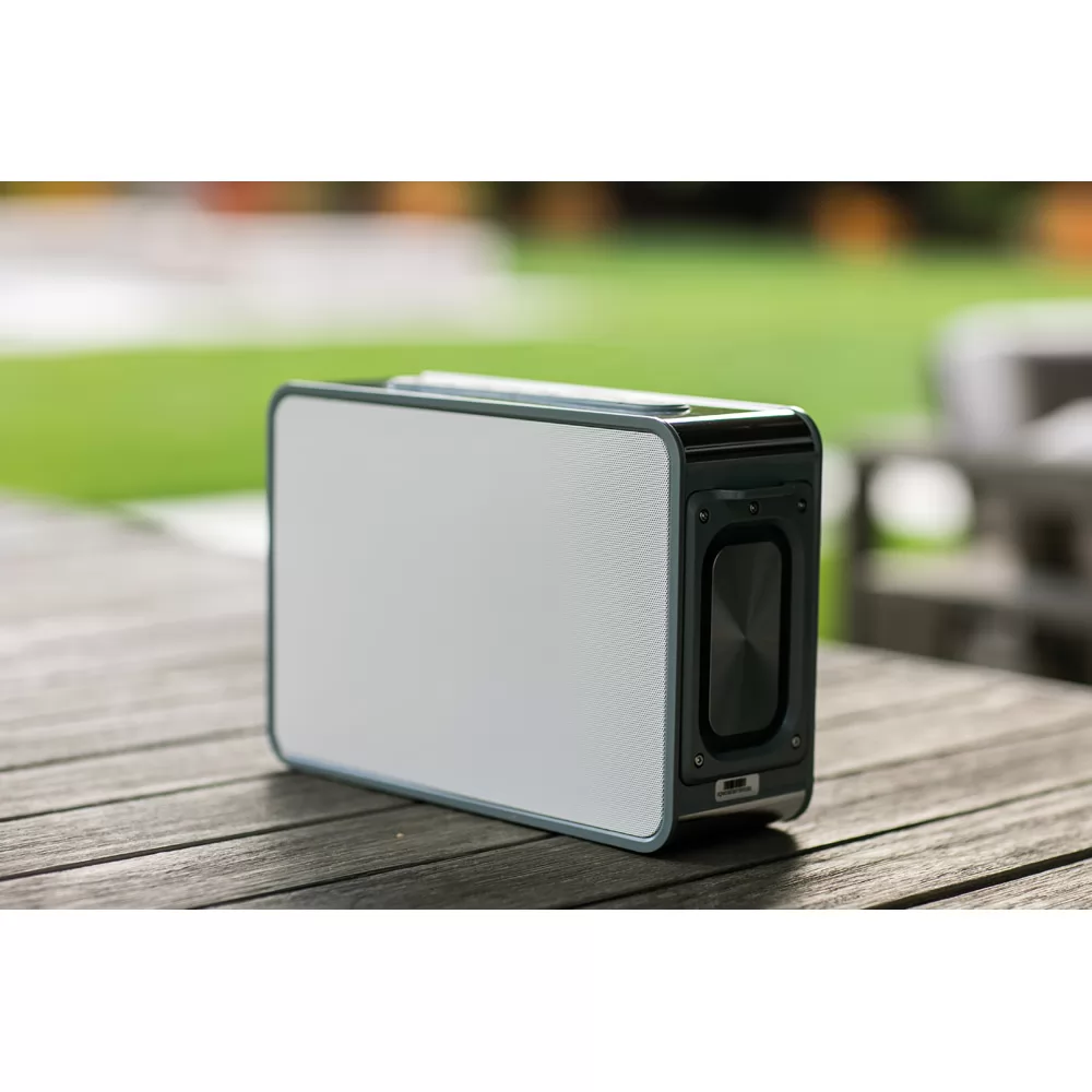 Caixa de som em ABS 100% reciclado com microfone Personalizada Caixa de som em ABS 100% reciclado com microfone Personalizada