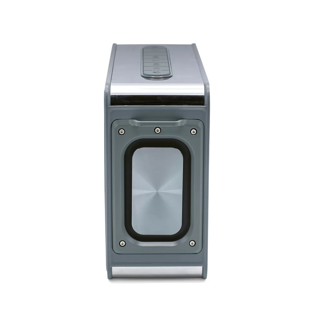 Caixa de som em ABS 100% reciclado com microfone Personalizada Caixa de som em ABS 100% reciclado com microfone Personalizada