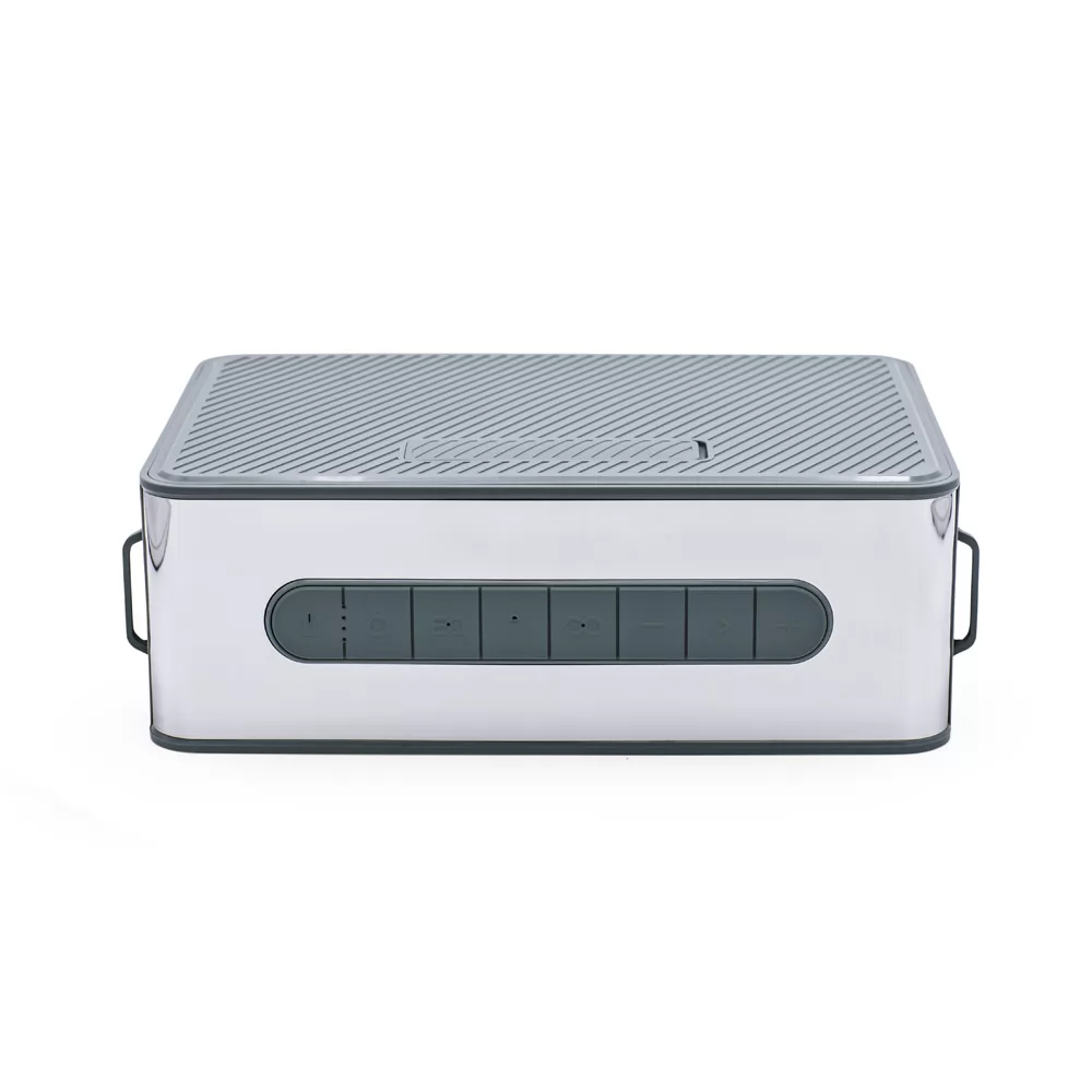 Caixa de som em ABS 100% reciclado com microfone Personalizada Caixa de som em ABS 100% reciclado com microfone Personalizada