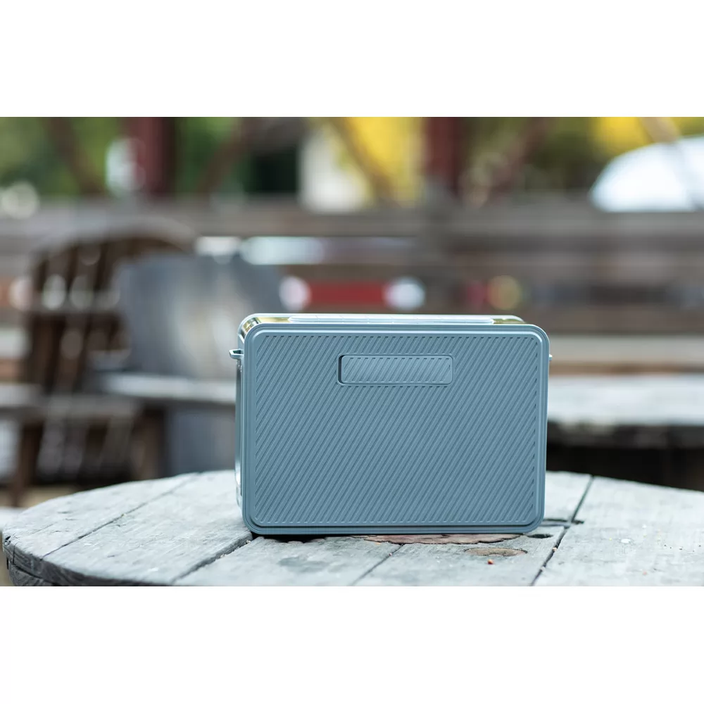 Caixa de som em ABS 100% reciclado com microfone Personalizada Caixa de som em ABS 100% reciclado com microfone Personalizada