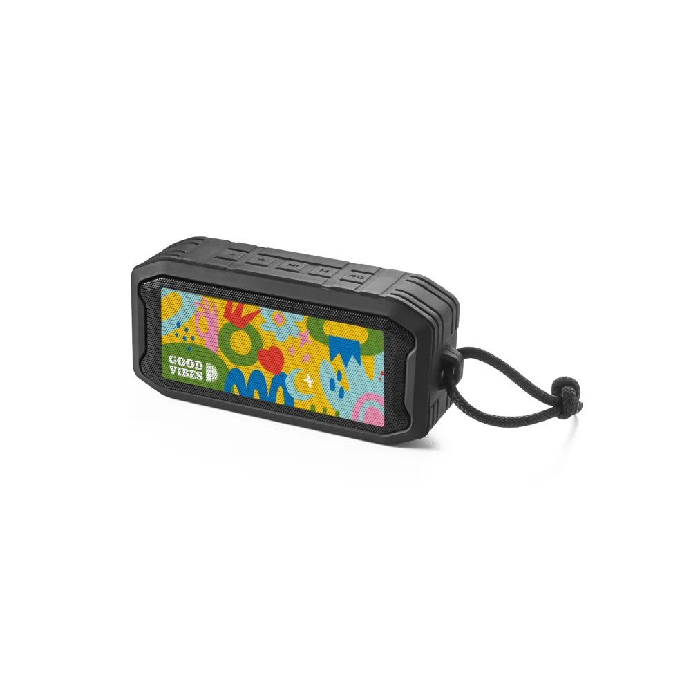 Caixa de som em ABS 100% reciclado Personalizada Caixa de som em ABS 100% reciclado Personalizada