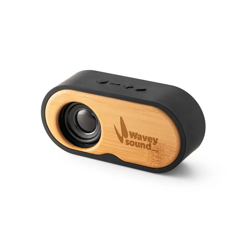 Caixa de som portátil em 36% rABS e bambu Personalizada Caixa de som portátil em 36% rABS e bambu Personalizada