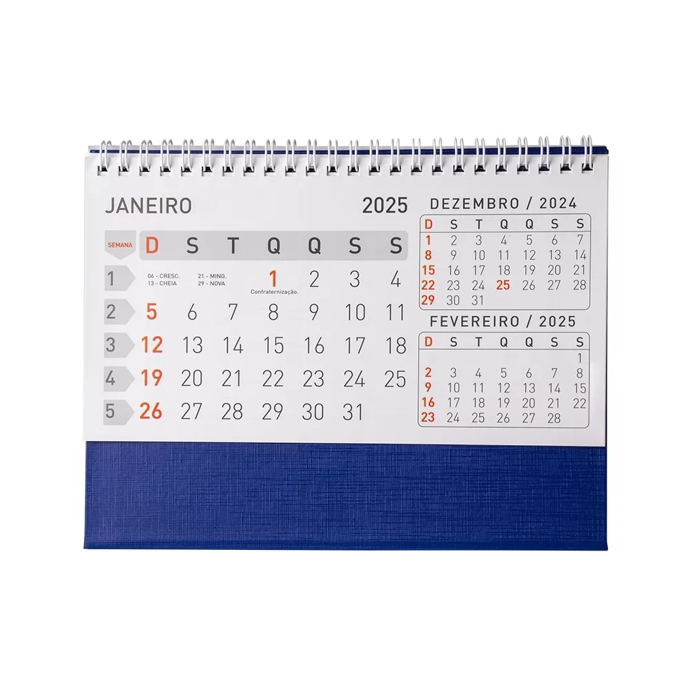 Calendário de Mesa 2025 Personalizado Calendário de Mesa 2025 Personalizado