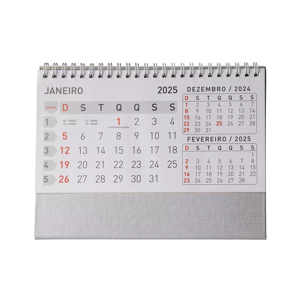 Calendário de Mesa 2025 Personalizado Calendário de Mesa 2025 Personalizado