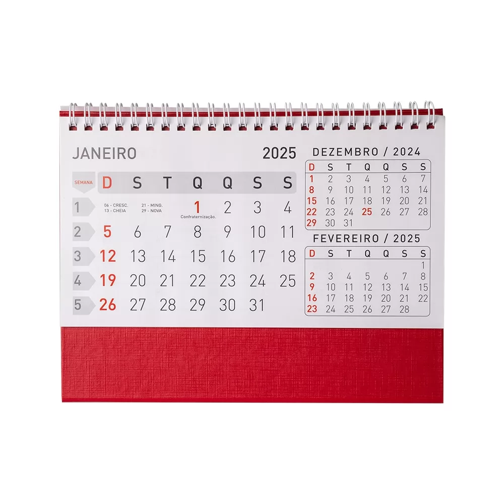 Calendário de Mesa 2025 Personalizado Calendário de Mesa 2025 Personalizado