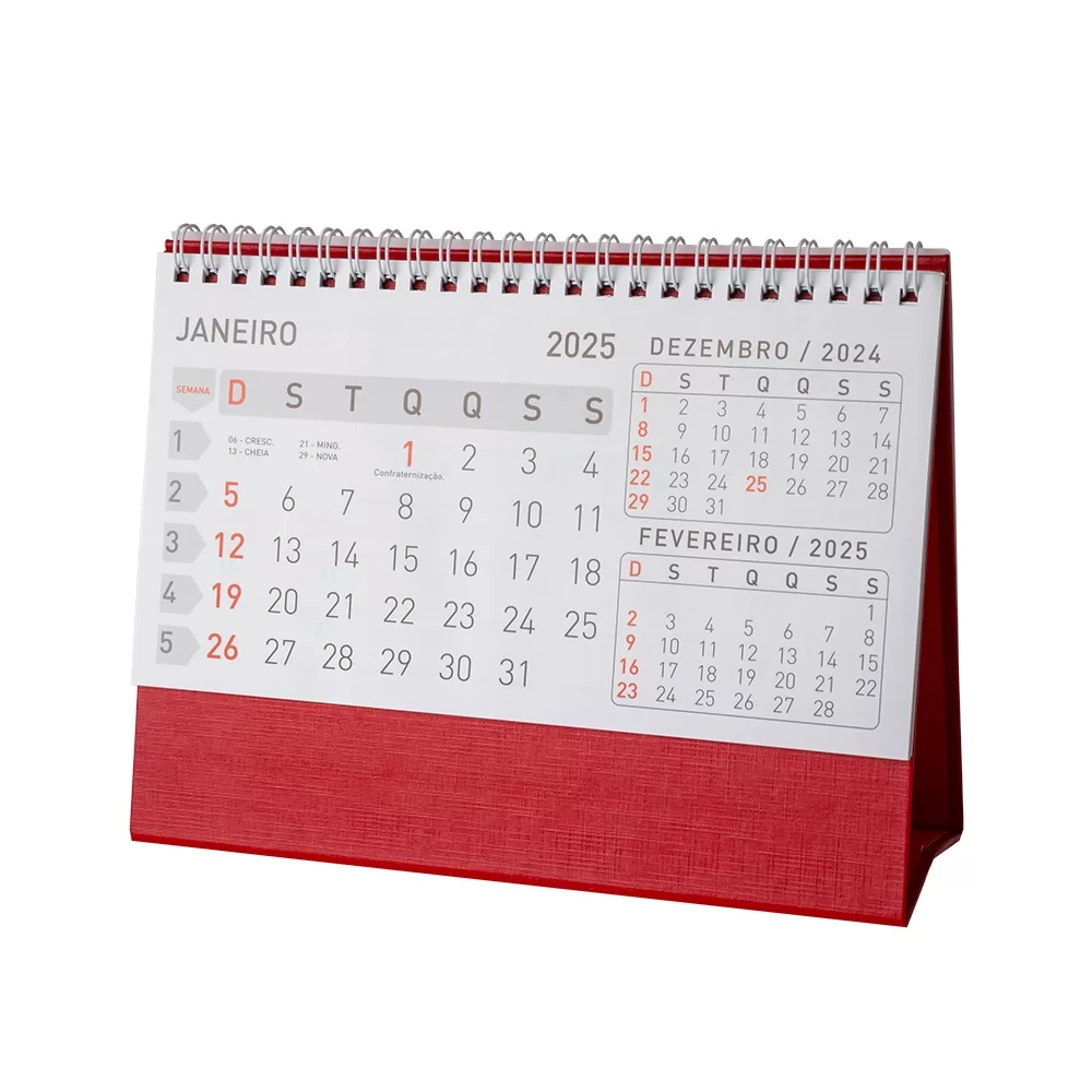 Calendário de Mesa 2025 Personalizado Calendário de Mesa 2025 Personalizado