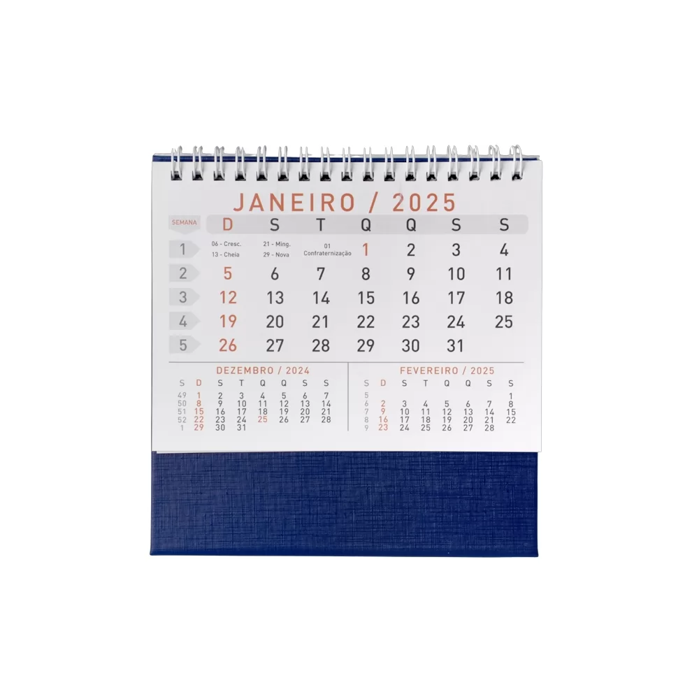 Calendário de Mesa 2025 Personalizado Calendário de Mesa 2025 Personalizado