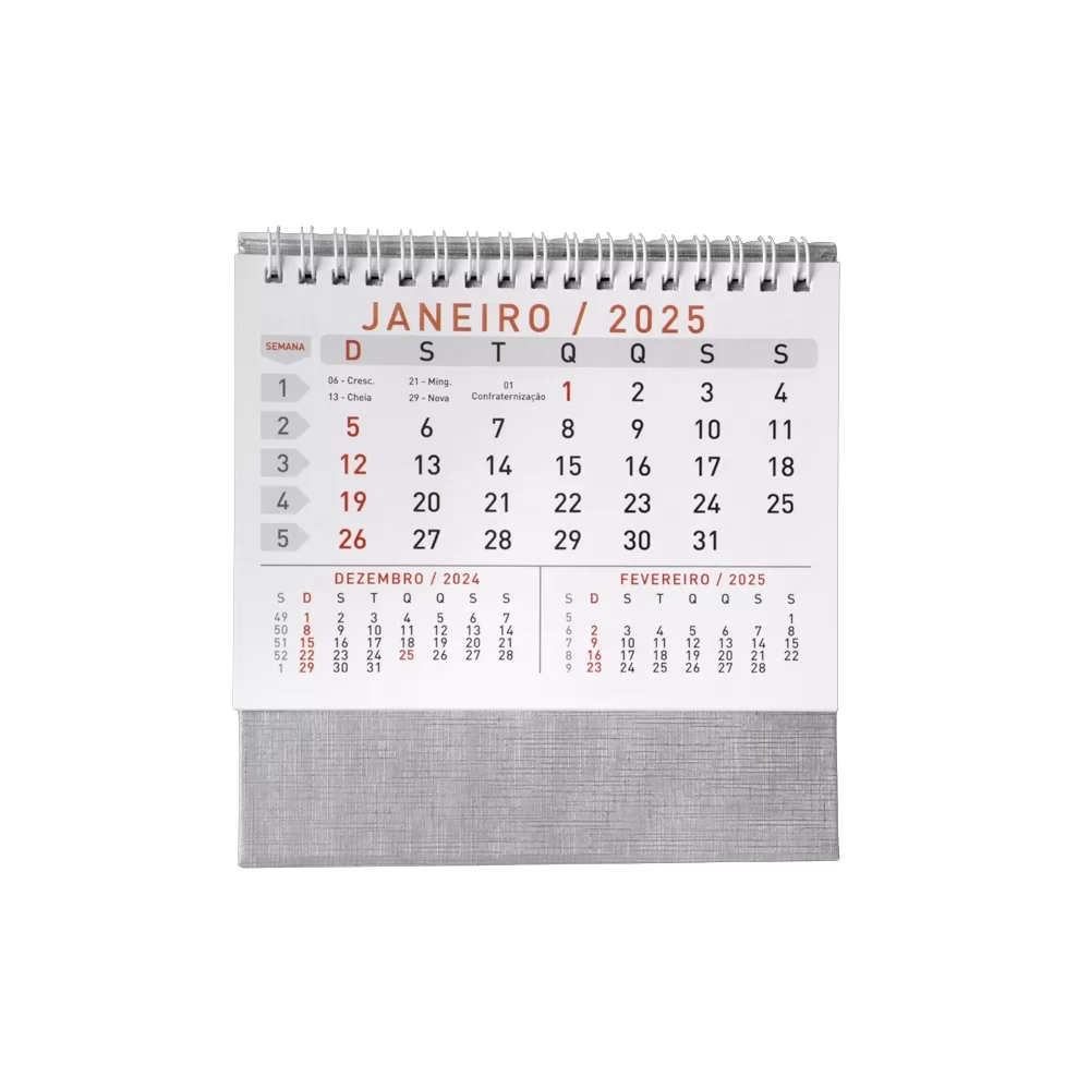 Calendário de Mesa 2025 Personalizado Calendário de Mesa 2025 Personalizado