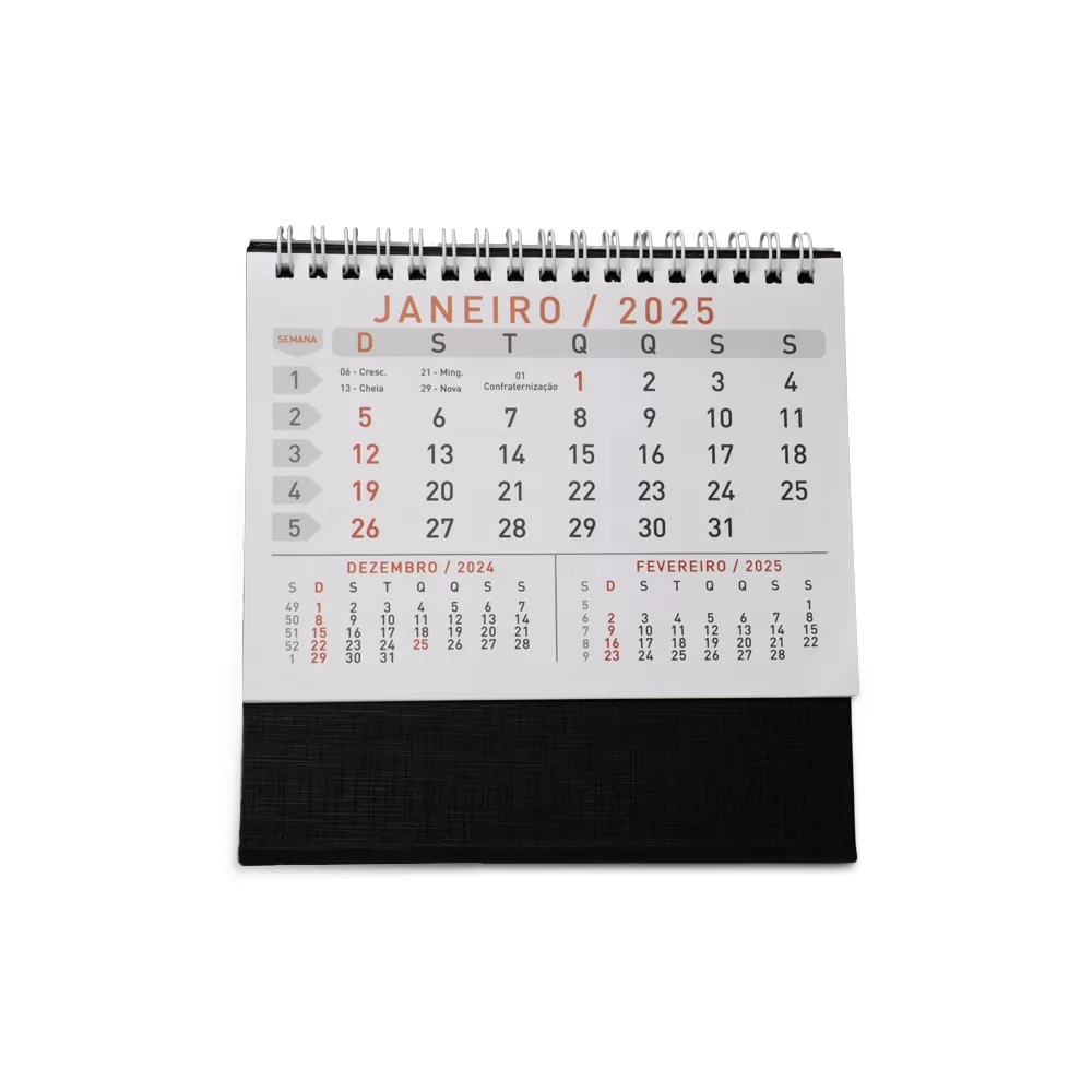 Calendário de Mesa 2025 Personalizado Calendário de Mesa 2025 Personalizado