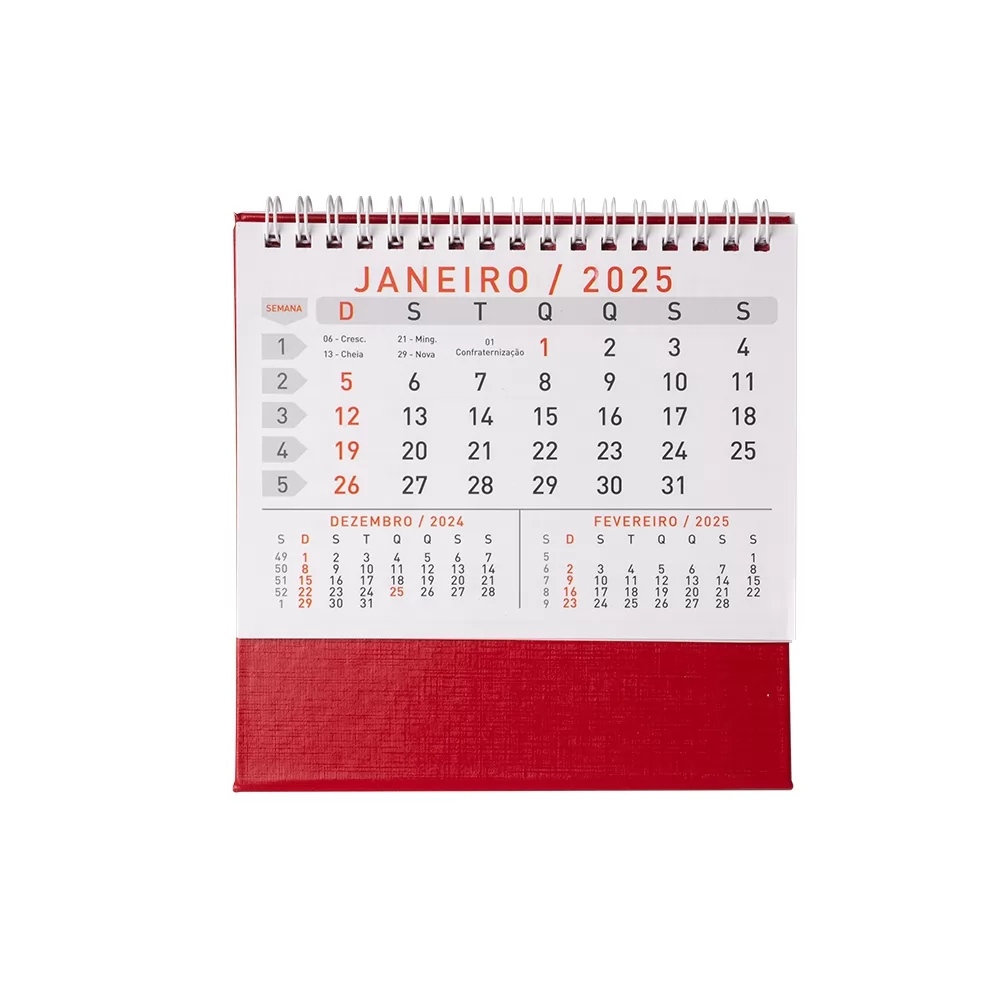 Calendário de Mesa 2025 Personalizado Calendário de Mesa 2025 Personalizado