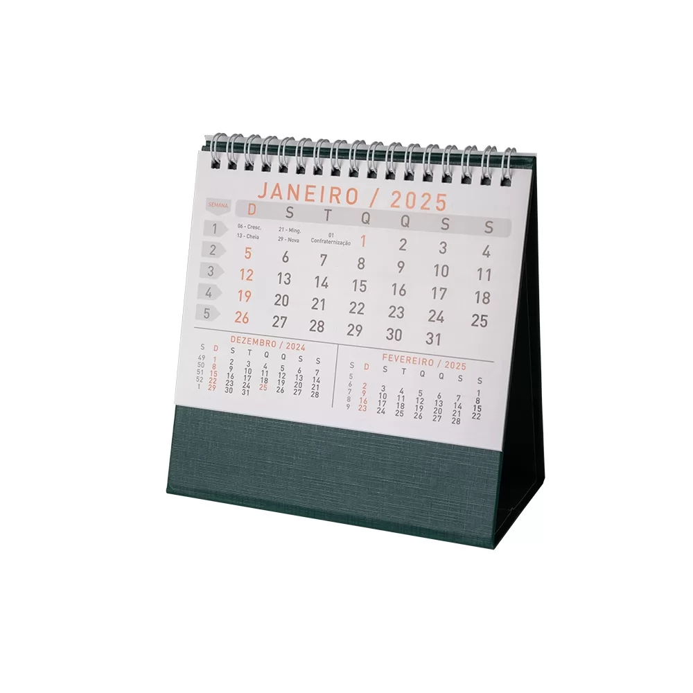 Calendário de Mesa 2025 Personalizado Calendário de Mesa 2025 Personalizado