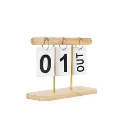 Calendário Permanente Bambu Personalizado Calendário Permanente Bambu Personalizado