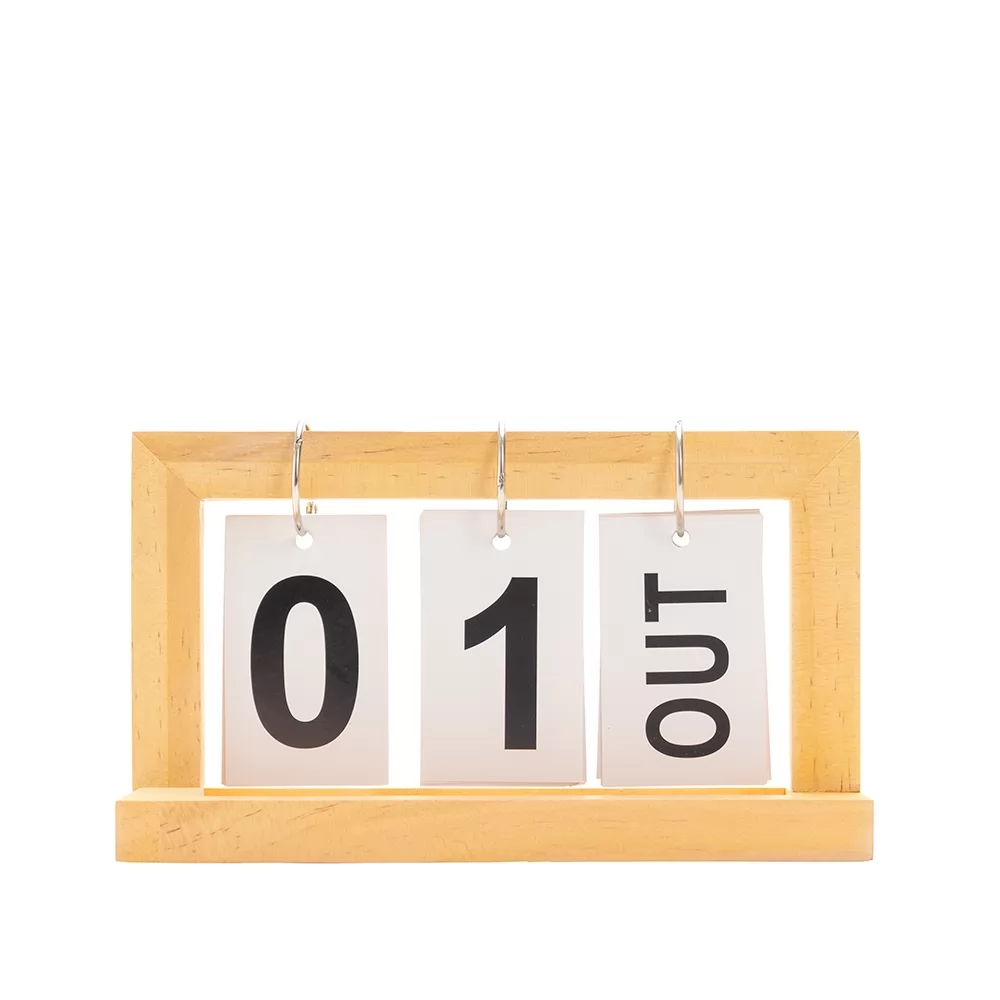 Calendário Permanente Madeira Personalizado