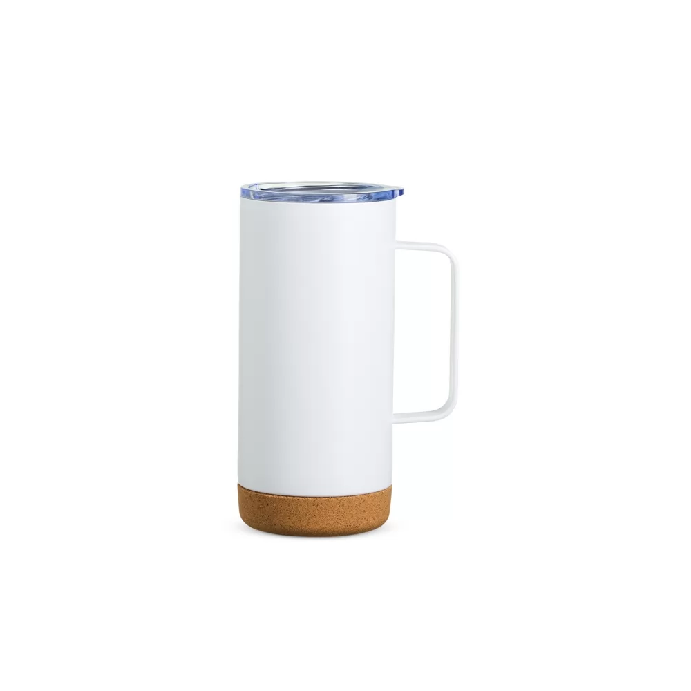 Caneca Térmica com Cortiça de 500ml Personalizada Caneca Térmica com Cortiça de 500ml Personalizada