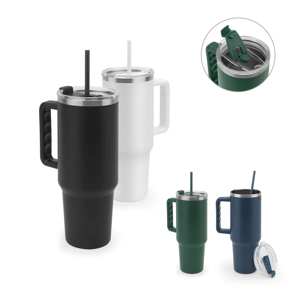 Caneca Térmica em Aço Inox Reciclado 1,2 Litros Personalizada Caneca Térmica em Aço Inox Reciclado 1,2 Litros Personalizada