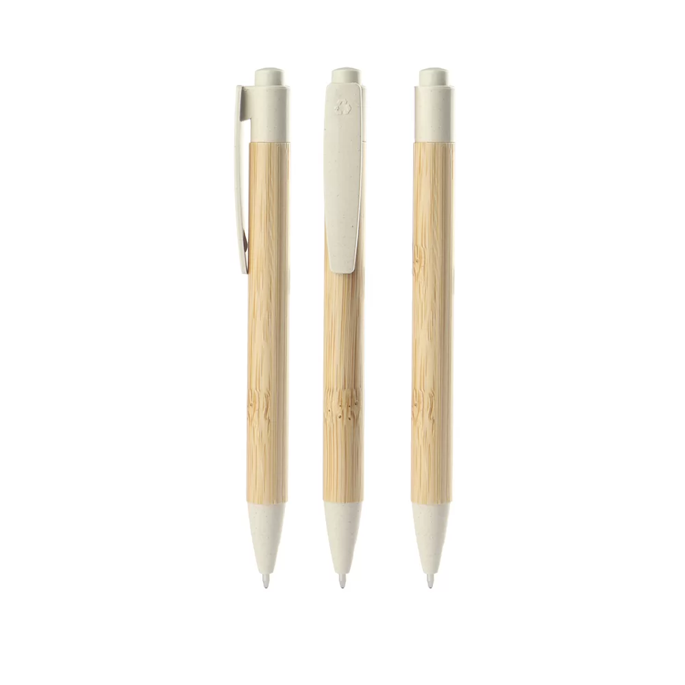 Caneta de Bambu Personalizada Caneta de Bambu Personalizada
