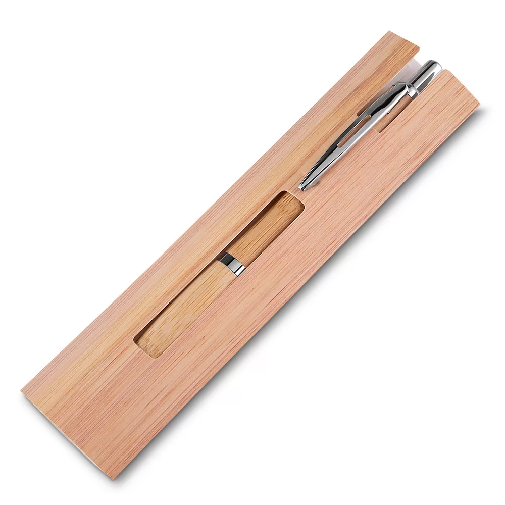 Caneta de Bambu Personalizada Caneta de Bambu Personalizada