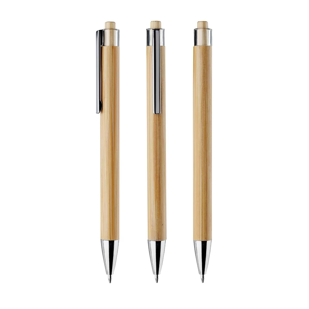 Caneta de Bambu Personalizada