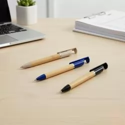 Caneta Ecológica com Suporte para Celular Personalizada