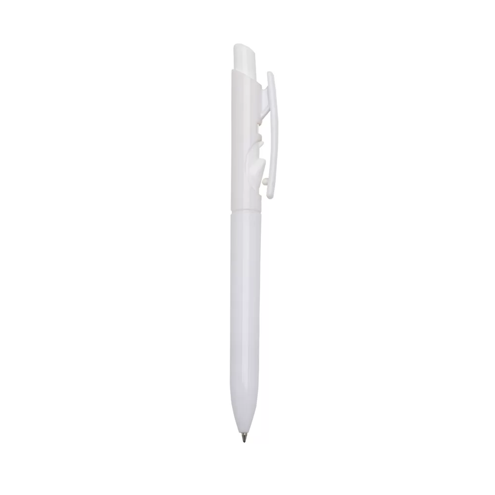 Caneta Plástica Leitosa com Carga Preta Personalizada Caneta Plástica Leitosa com Carga Preta Personalizada